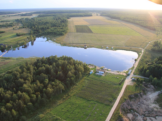 Пилобаза и пруд в Калужской области